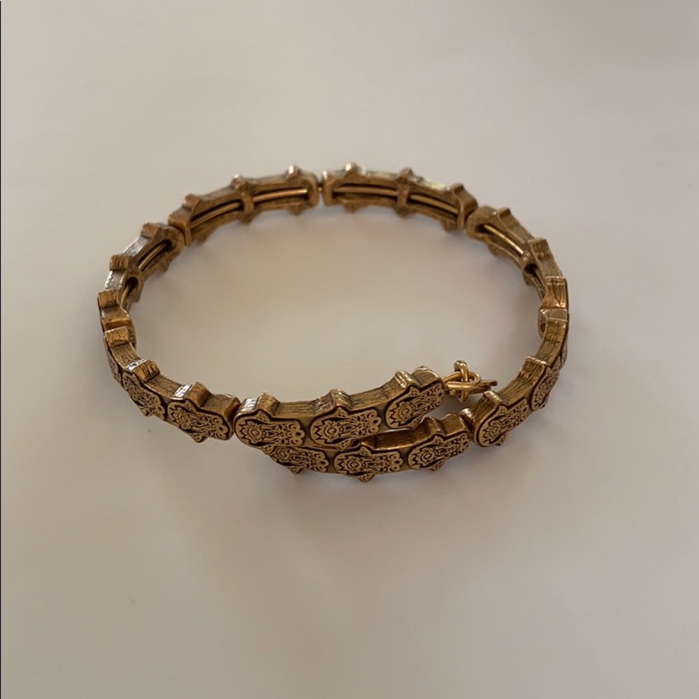 Alex and Ani Hand of Fatima Wrap Bangle